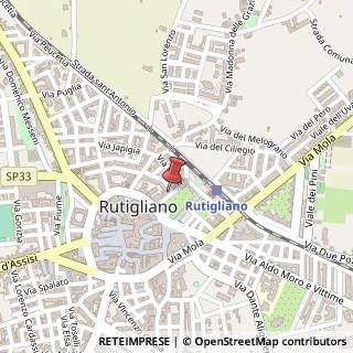 Mappa Piazza XX Settembre, 40, 70018 Rutigliano, Bari (Puglia)
