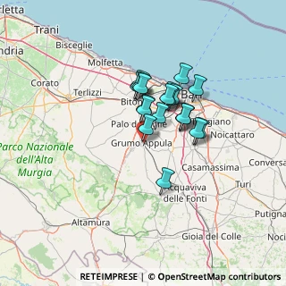 Mappa Via Francesco Gentile Soldato, 70025 Grumo Appula BA, Italia (10.1105)