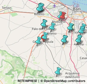 Mappa Via de Mauro Giacomo, 70025 Grumo Appula BA, Italia (9.405)