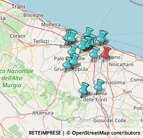 Mappa Via de Mauro Giacomo, 70025 Grumo Appula BA, Italia (11.0365)