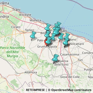 Mappa Largo Fratelli Rosselli, 70025 Grumo Appula BA, Italia (10.379)