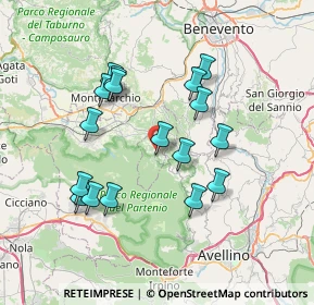 Mappa Via Rampe Fontana, 82017 Pannarano BN, Italia (7.25059)