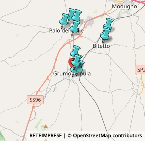 Mappa Via Chiantatella, 70025 Grumo Appula BA, Italia (3.095)