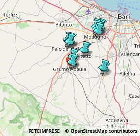 Mappa Via Chiantatella, 70025 Grumo Appula BA, Italia (6.07235)