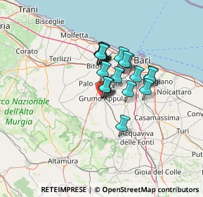 Mappa Via Torquato Tasso, 70025 Grumo Appula BA, Italia (9.2915)