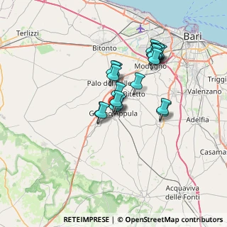 Mappa Via Camillo Benso Conte di Cavour, 70025 Grumo Appula BA, Italia (6.1045)