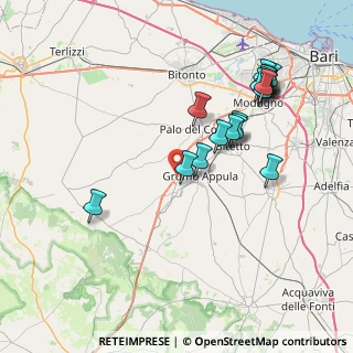 Mappa SS 96, 70020 Palo del Colle BA (8.68611)