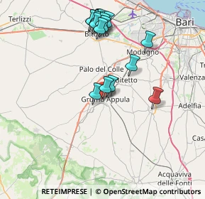Mappa Largo Apulia, 70025 Grumo Appula BA, Italia (8.8255)