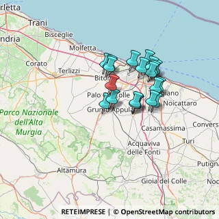 Mappa Via Luigi Cadorna, 70025 Grumo Appula BA, Italia (11.801)
