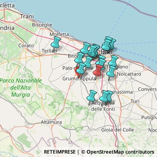Mappa Via Luigi Cadorna, 70025 Grumo Appula BA, Italia (11.75)