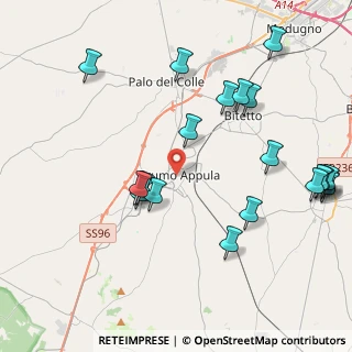 Mappa Via Luigi Cadorna, 70025 Grumo Appula BA, Italia (5.2165)