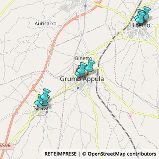 Mappa Via Luigi Cadorna, 70025 Grumo Appula BA, Italia (3.46267)