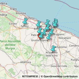 Mappa Via Grumo, 70020 Binetto BA, Italia (11.275)