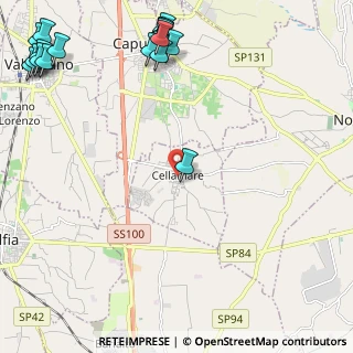 Mappa Via A. de Gasperi, 70010 Cellamare BA, Italia (3.61833)