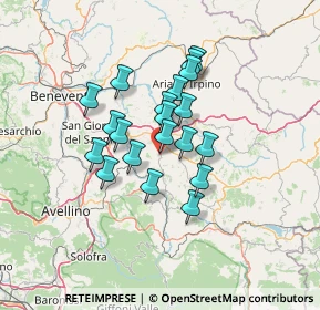 Mappa 83040 Fontanarosa AV, Italia (10.6995)