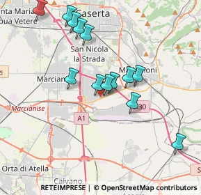 Mappa Via Fabbrica, 81025 San Marco Evangelista CE, Italia (3.87308)