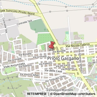 Mappa Via bondife' 125, 96010 Priolo Gargallo, Siracusa (Sicilia)