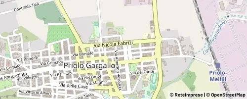 Mappa Priolo Gargallo