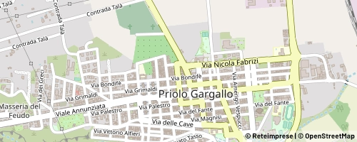 Mappa Priolo Gargallo