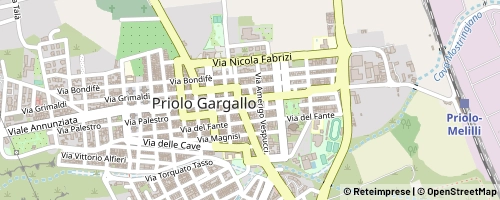 Mappa Priolo Gargallo