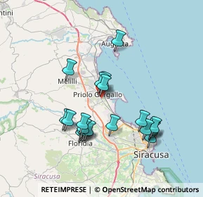 Mappa Traversa di Via Taranto, 96010 Priolo Gargallo SR, Italia (7.7095)