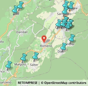 Mappa Via della Ciarbonara, 38010 Romeno TN, Italia (2.7815)