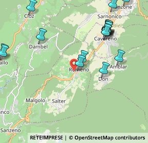 Mappa Via Monsignor Luigi Rosati, 38010 Romeno TN, Italia (2.6365)
