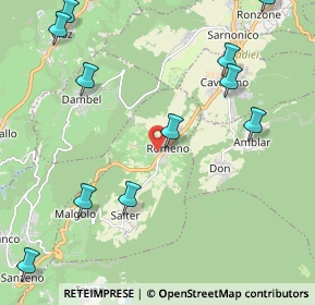 Mappa Via Monsignor Luigi Rosati, 38010 Romeno TN, Italia (2.7975)