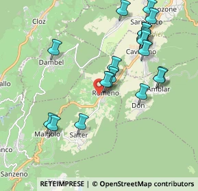 Mappa Via Monsignor Luigi Rosati, 38010 Romeno TN, Italia (2.0255)