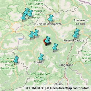 Mappa Via Monte Civetta, 32012 Val di Zoldo BL, Italia (13.71133)