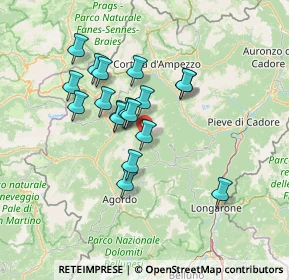 Mappa Via Monte Civetta, 32012 Val di Zoldo BL, Italia (11.375)
