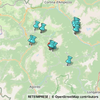Mappa Via Monte Civetta, 32012 Val di Zoldo BL, Italia (7.61588)