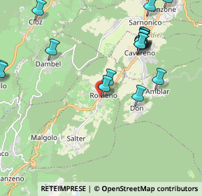 Mappa Via 4 Novembre, 38010 Romeno TN, Italia (2.58)