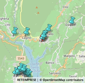Mappa Via Santo Stefano, 38010 Revò TN, Italia (2.63941)