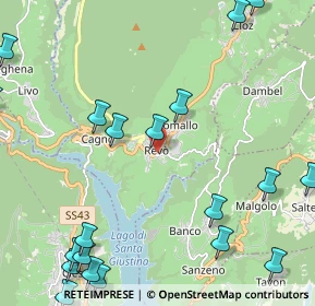 Mappa Via Santo Stefano, 38010 Revò TN, Italia (3.0855)