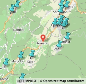 Mappa Via Mario Zucali, 38010 Romeno TN, Italia (2.7665)