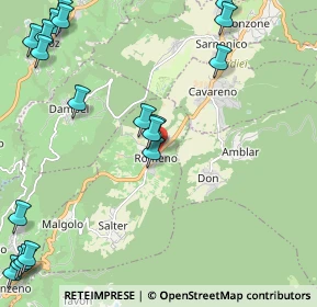 Mappa Via Mario Zucali, 38010 Romeno TN, Italia (3.03)