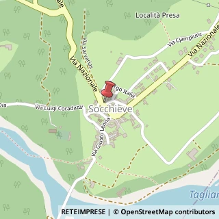 Mappa Via Nazionale, 5, 33020 Socchieve, Udine (Friuli-Venezia Giulia)