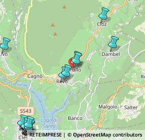 Mappa Via XXV Aprile, 38028 Romallo TN, Italia (3.2775)