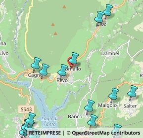 Mappa Via F. Filzi, 38028 Romallo TN, Italia (3.374)