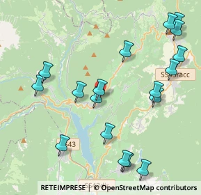 Mappa Via Pineta, 38028 Romallo TN, Italia (4.69444)