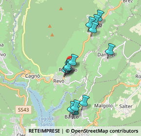 Mappa Romallo, 38028 Romallo TN, Italia (1.70286)