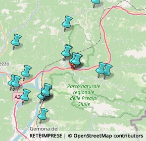 Mappa Via Chiesa, 33010 Resiutta UD, Italia (8.1255)