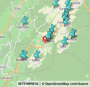 Mappa Via al Sant, 38010 Romeno TN, Italia (2.0735)