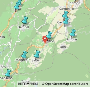 Mappa Via al Sant, 38010 Romeno TN, Italia (2.83333)