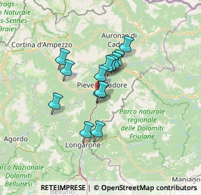 Mappa Loc, 32044 Pieve di Cadore BL, Italia (9.37769)