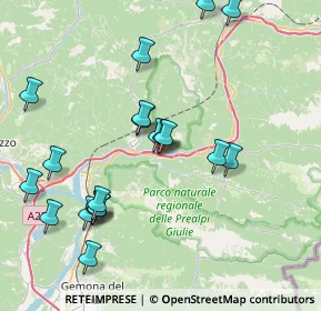 Mappa SS13, 33010 Resiutta UD, Italia (8.2835)