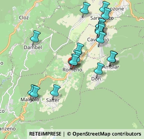 Mappa Piazza Gian Battista, 38010 Romeno TN, Italia (1.8955)