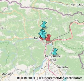 Mappa Via Brasil, 33028 Tolmezzo UD, Italia (25.51)