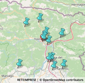 Mappa Via Brasil, 33028 Tolmezzo UD, Italia (12.91417)